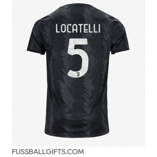 Juventus Manuel Locatelli #5 Fußballbekleidung Auswärtstrikot 2022-23 Kurzarm